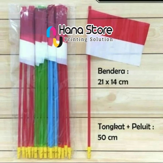 Bendera Merah Putih Peluit 10pcs