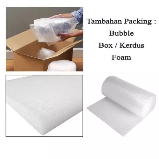 

Tambahan Packing Bungkus Bubblewrap dan Dos..