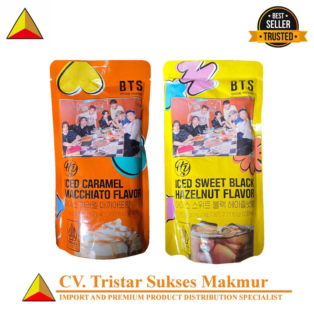 

ICED Coffee BTS Edition – Sweet Black Hazelnut & Caramel Macchiato | Kopi Dingin Siap Minum Segar & Kekinian