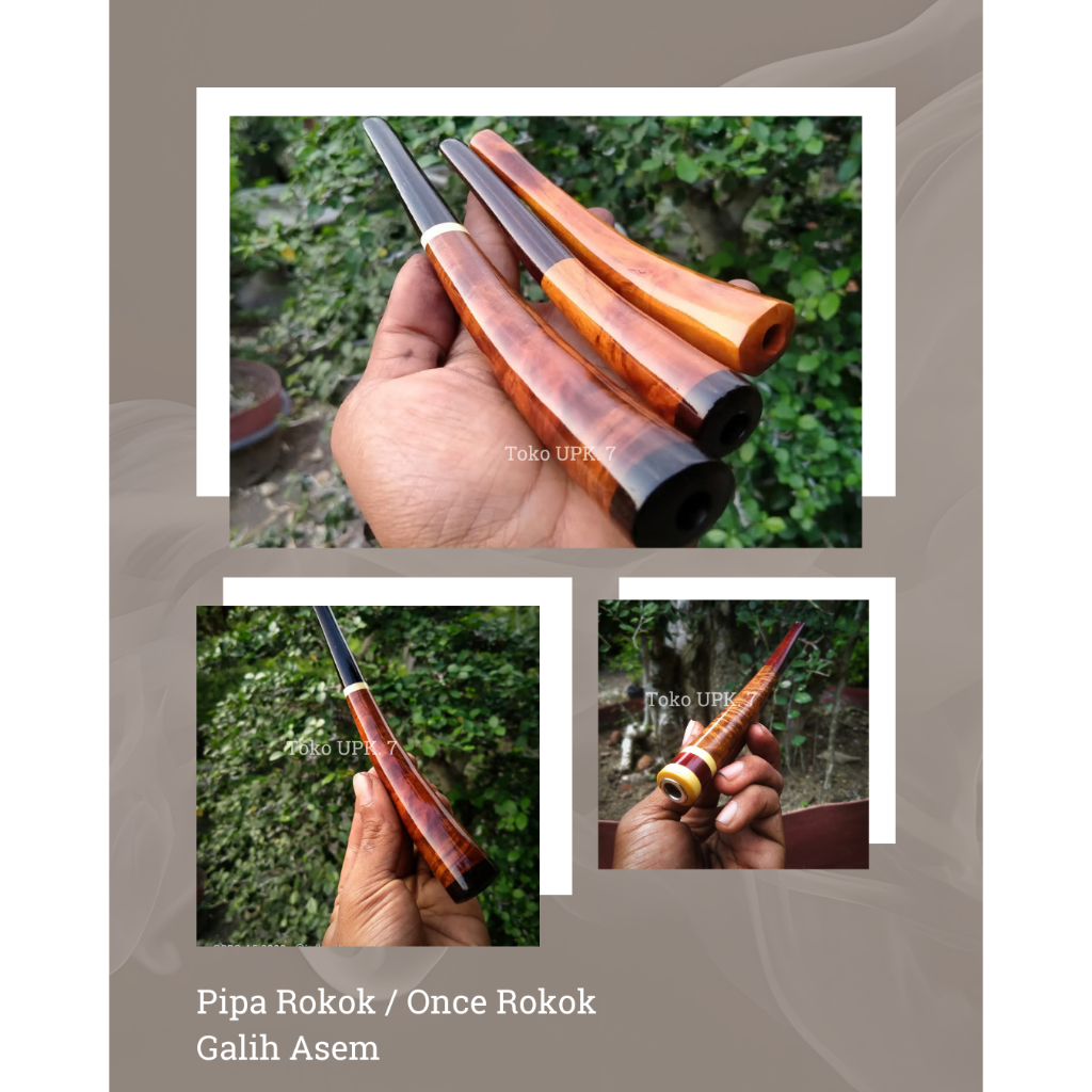Once Rokok / Pipa Rokok / Alat Hisap Rokok Galih Asem, Kemuning, Secang, Glugu