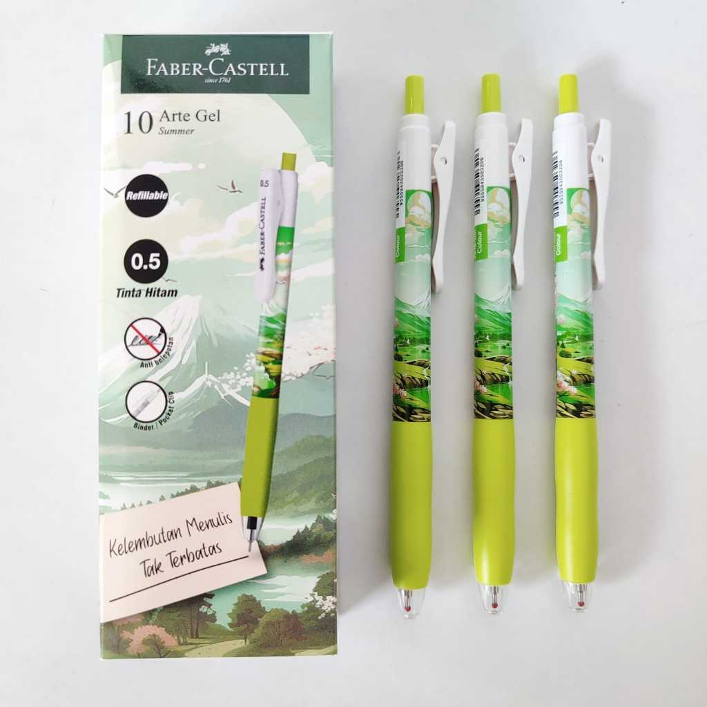 

Pulpen Gel Faber Castell 640994 ARTE GEL SUMMER Hijau ( Satuan )