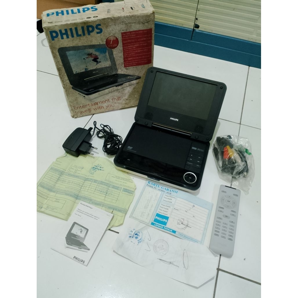 DVD portable Philips lengkap second minus
