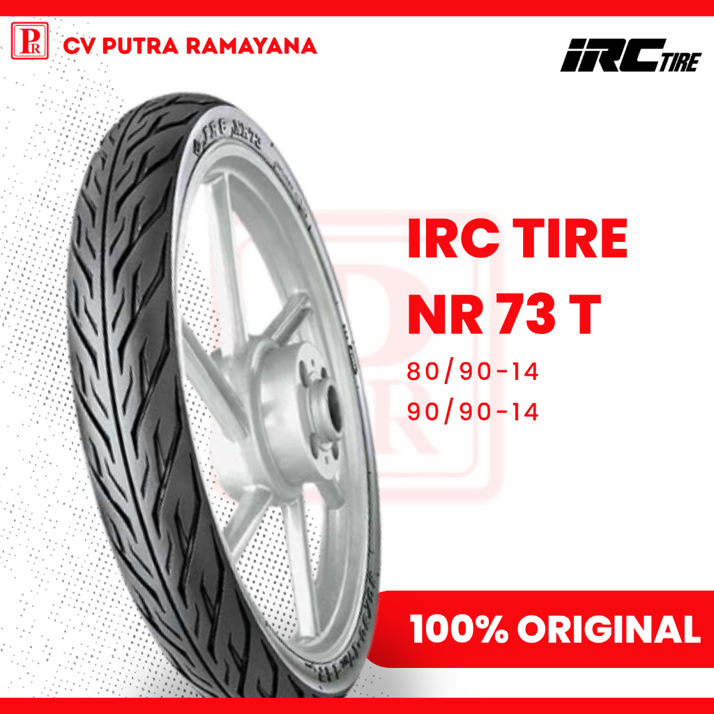 BAN MOTOR IRC RING 14 NR73 80/90-14 90/90-14 TUBETYPE ORIGINAL