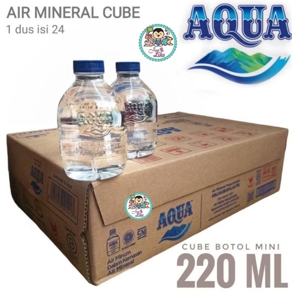 

AQUA Mini Cube/Botol Mini 220ml isi 24pcs