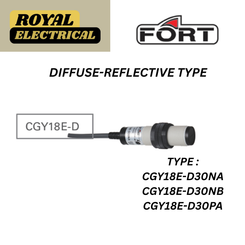 FORT - CYLINDRICAL TYPE PHOTOELECTRIC - DIFFUSE - REFLECTIVE TYPE - CGY18E-D30NA / CGY18E-D30NB / CG