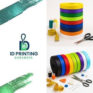 

Bahan Nylon Roll / Bahan Tali Pita Kalung Lanyard Nylon Roll 2CM Banyak Warna