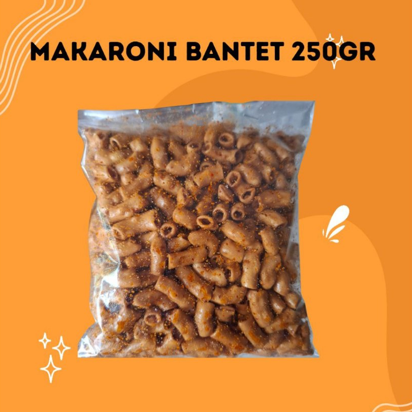 

Makaroni Bantet 250gr Rasa Original / Pedas / Xstra – Cemilan Makaroni Kriuk Kekinian – Snack Ringan Pedas Gurih