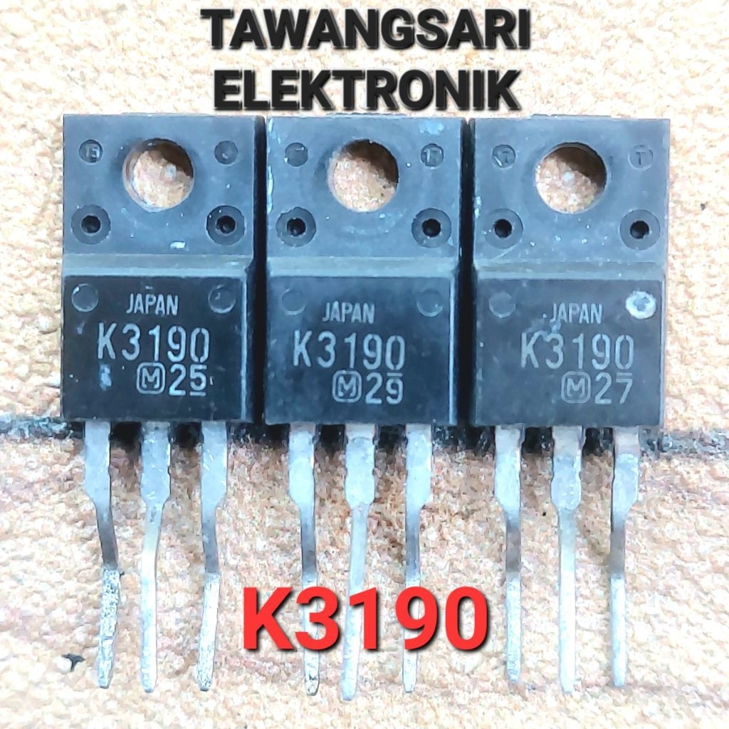 K3190 Original Transistor Mosfet K3190 Cabutan Fet K3190 Bodi Kecil