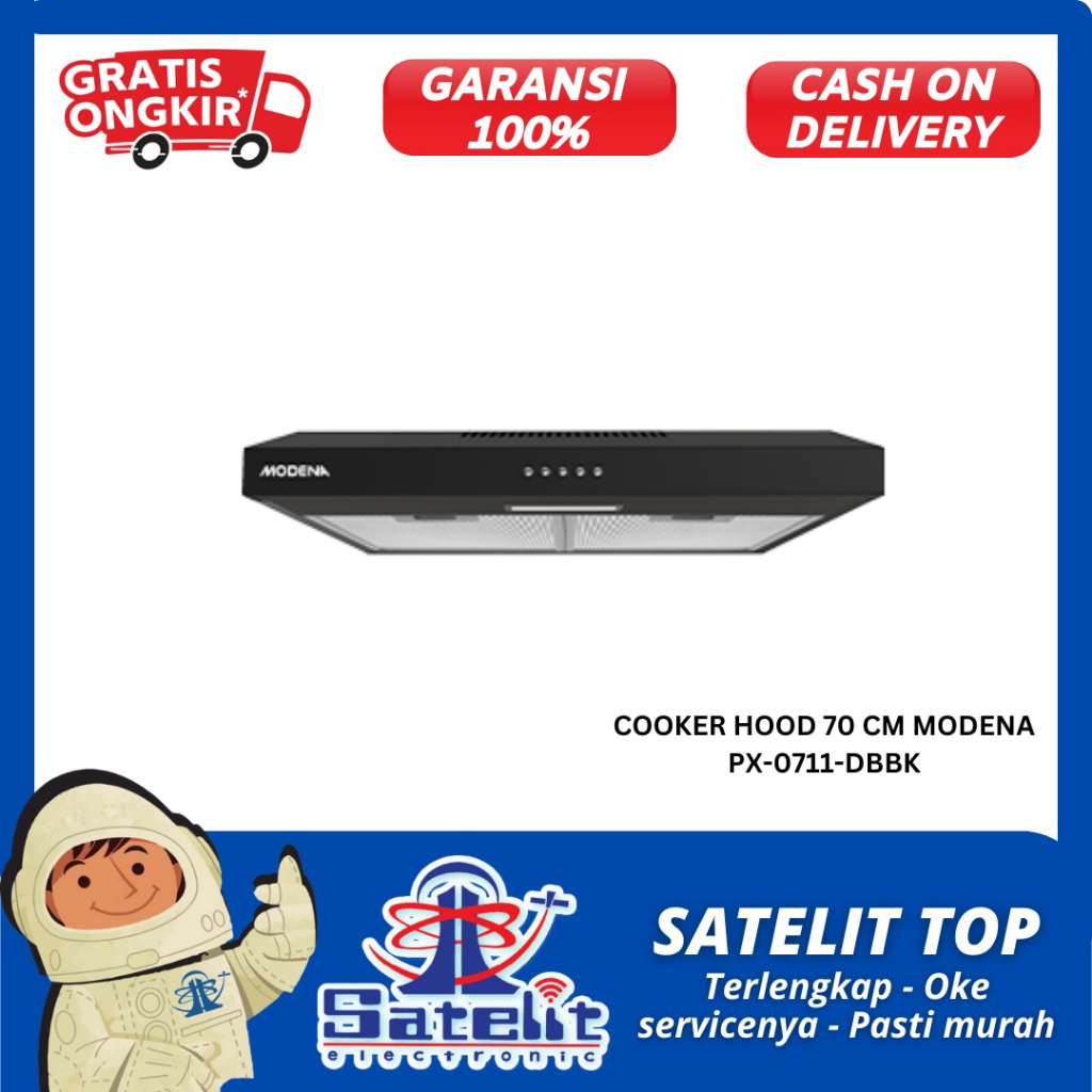 COOKER HOOD 70 CM MODENA PX-0711-DBBK