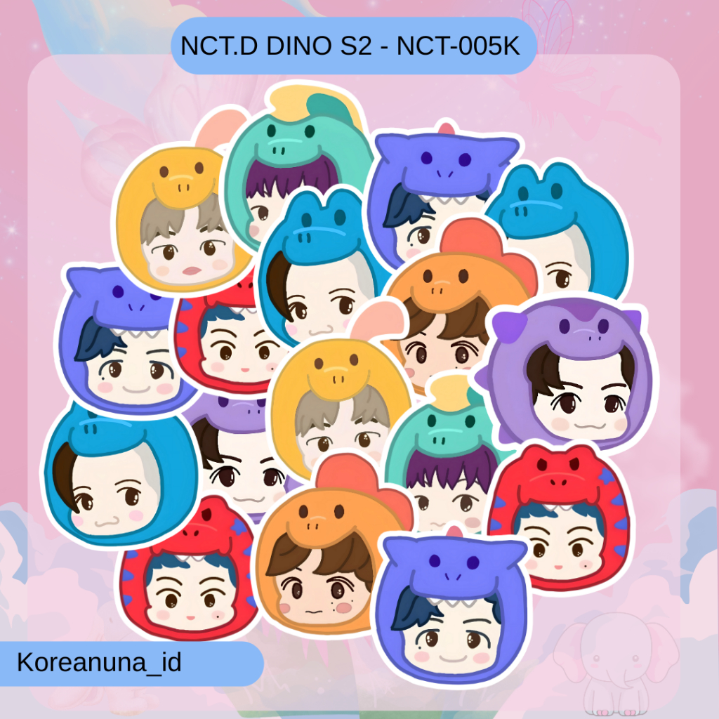 Stiker Kpop Nct Dream Dino Kepala Aesthetic Berkualitas Sticker  Botol Buku Note Berkualitas Murah F
