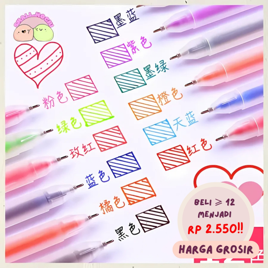 

1 Pcs Pena Cair Pulpen Tinta Warna Best Seller AT20
