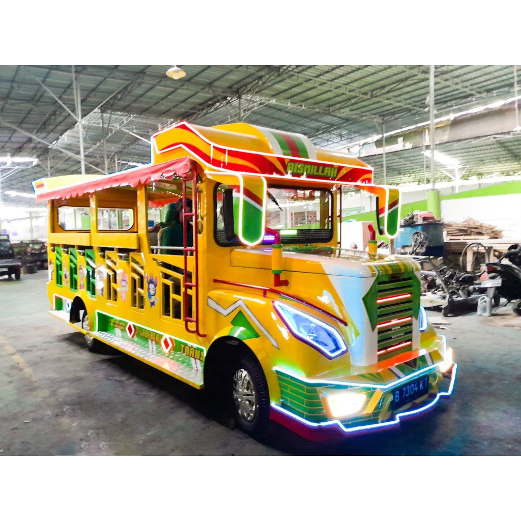 Kereta Mini Kereta Wisata odong-odong Mesin Panther 2.5 single gerbong