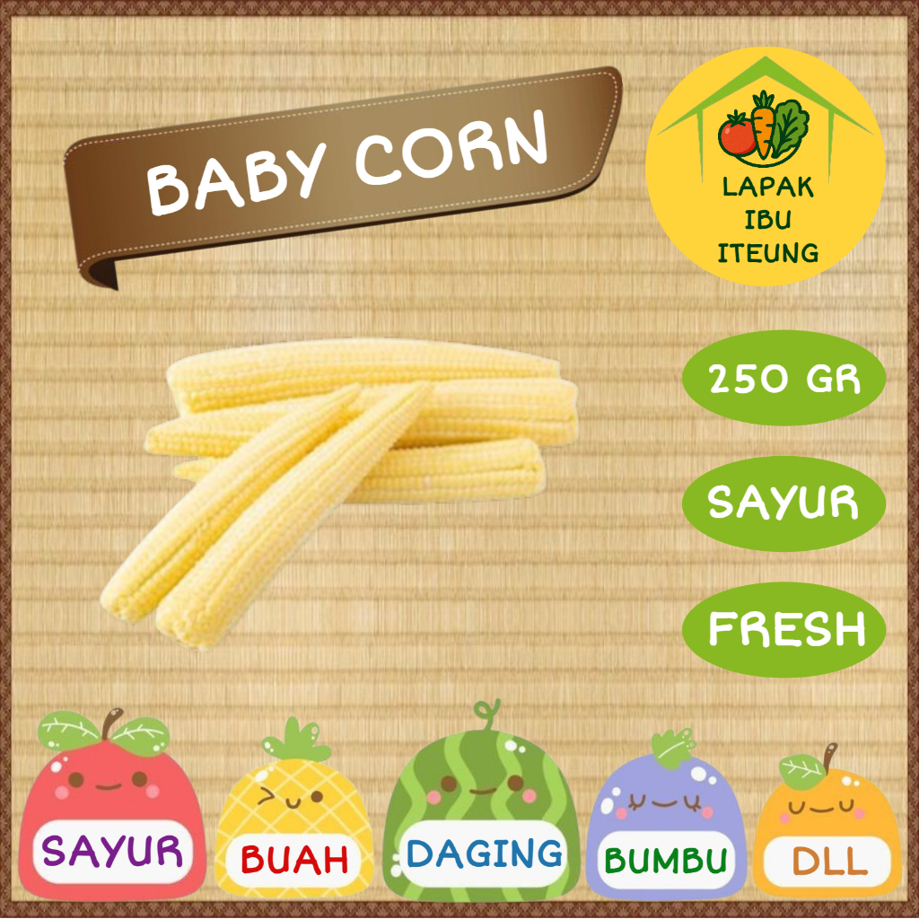 

BABY CORN INSTAN BANDUNG 1/4KG 250GR SEGAR / JAGUNG KECIL FRESH SAYUR SAYURAN PASAR