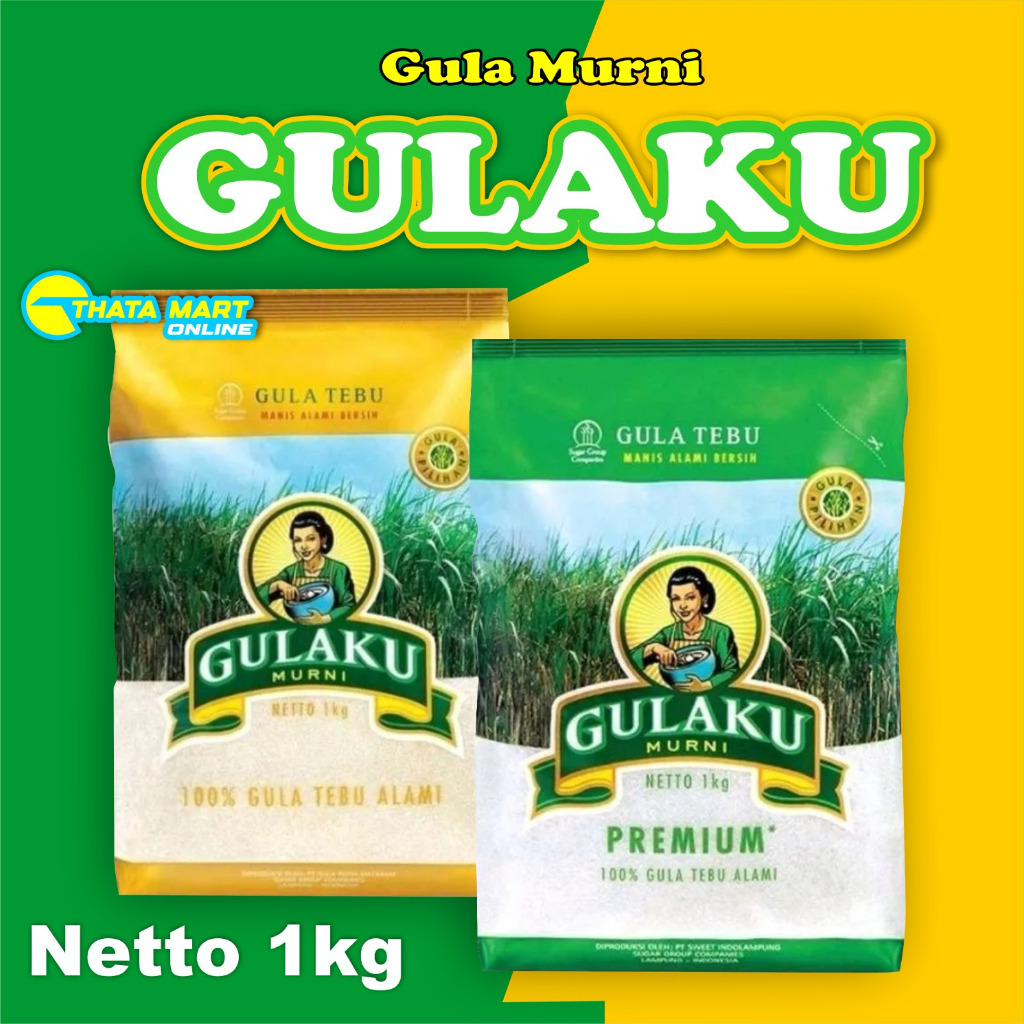 

Gulaku Gula Kristal Hijau Kuning 1kg/Gulaku kuning 1 kg/Gulaku putih 1 kg/Gula Premium Merk Gulaku Kemasan 1 kg/Gulaku Tebu Premium