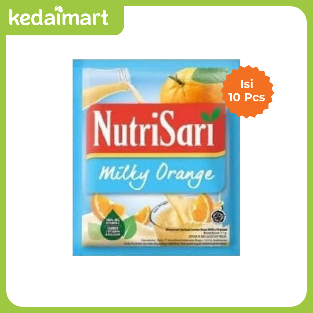 

Nutrisari Milky Orange Renceng Isi 10 X 11 Gram