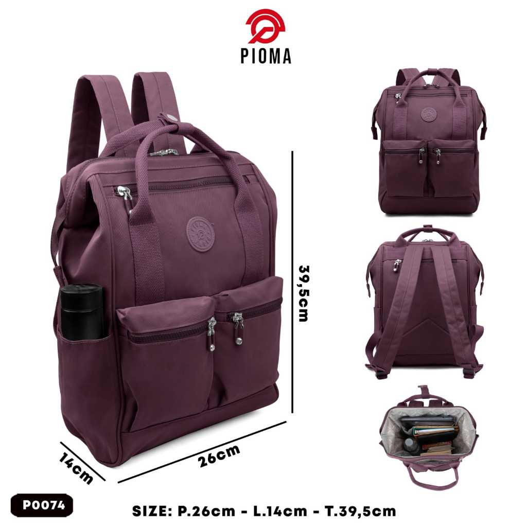 TAS RANSEL WANITA pioma original p0074 / TAS RANSEL SEKOLAH / TRAVELLING BAG / RANSEL LAPTOP PIOMA N
