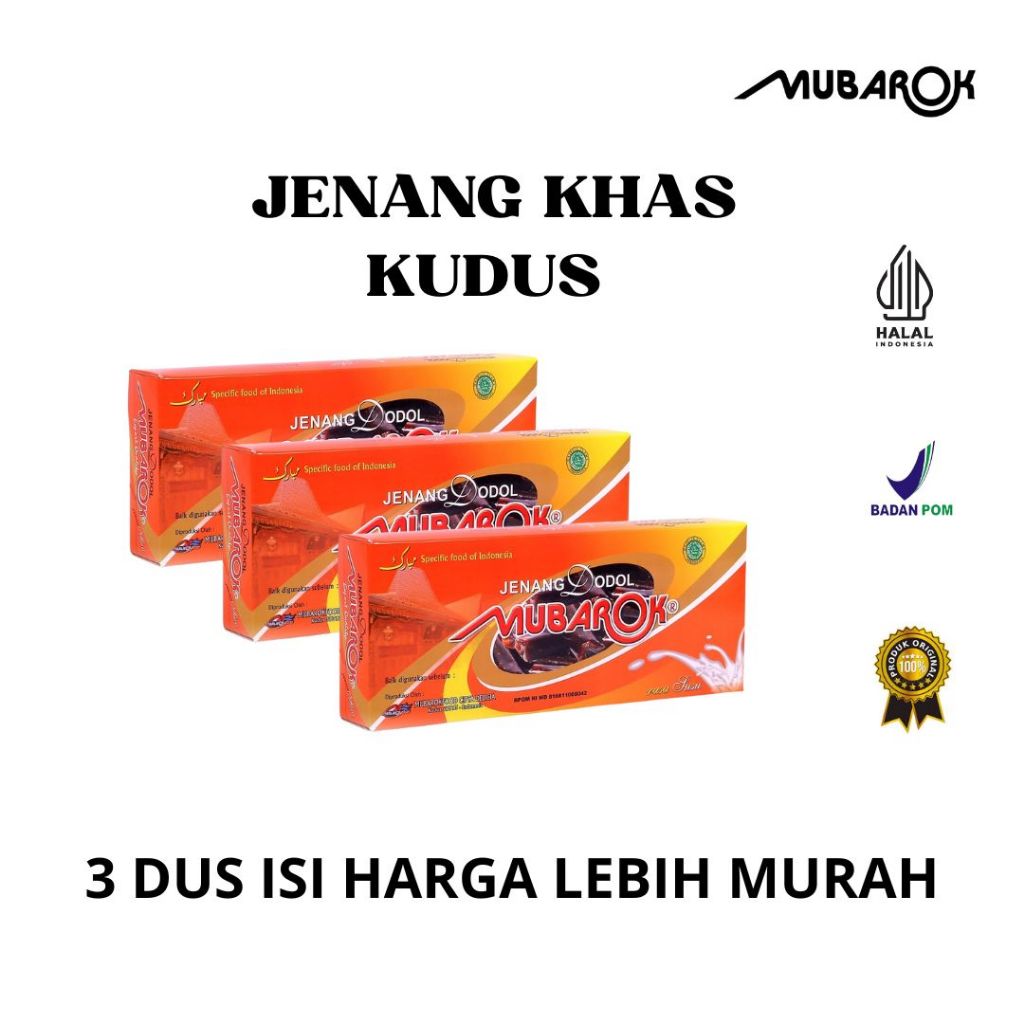 

Jenang Kudus Mubarok Original, 1 Dos 24 Susu BELI 3 LEBIH MURAH