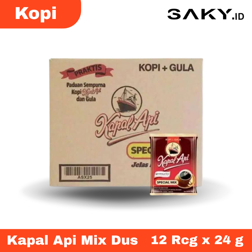

Kapal Api Mix Special Dus ( 12 Renceng x 10 Sachet )