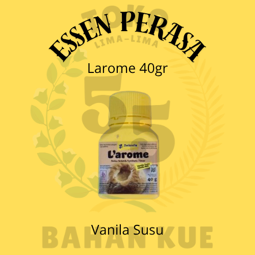 

Perasa Larome Vanila Susu Bubuk Kemasan 40gr