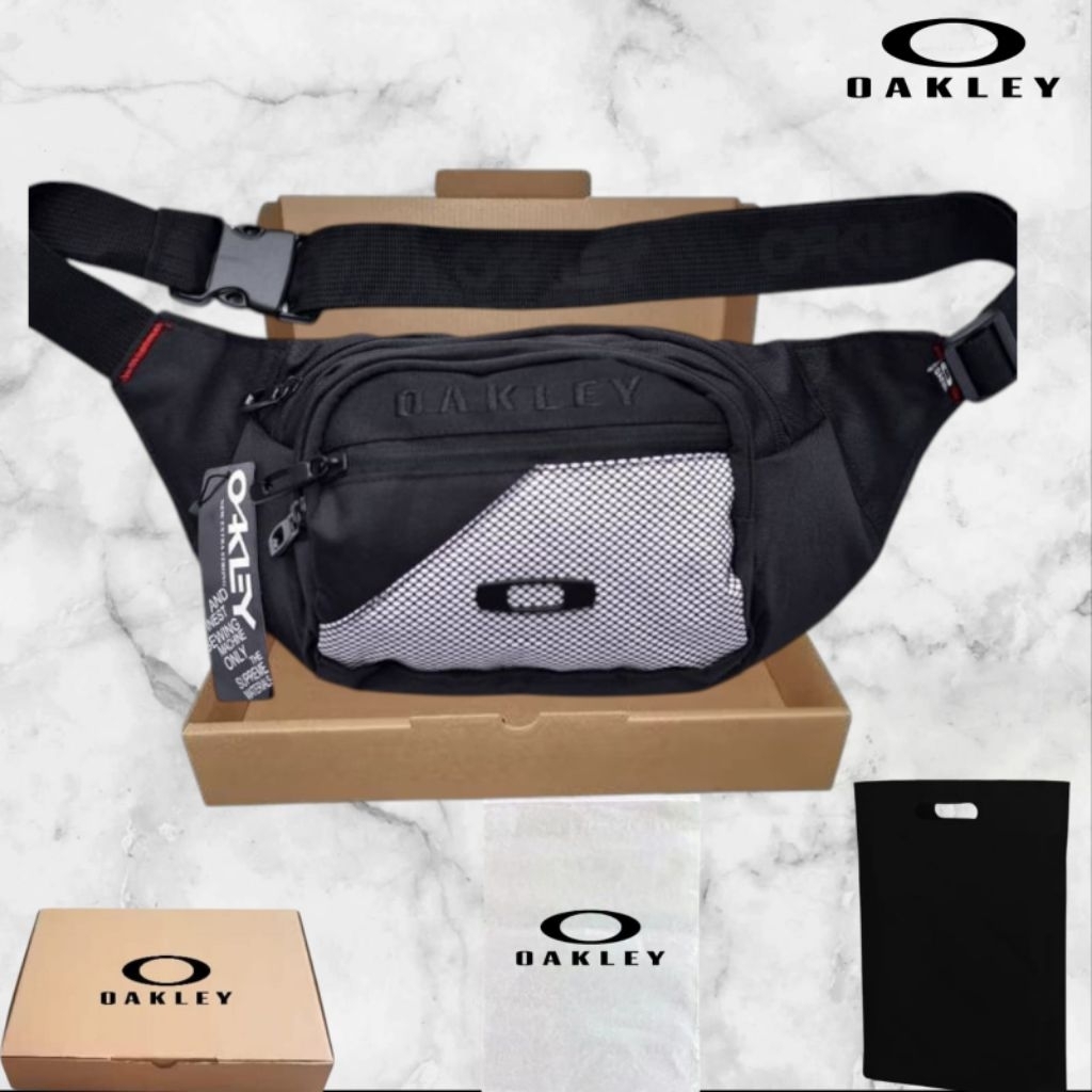 OAKLEY TAS OAKLEY WAISTBAG OAKLEY TAS SELEMPANG OAKLEY TAS PINGGANG OAKLEY PREMIUM LOGO BESI
