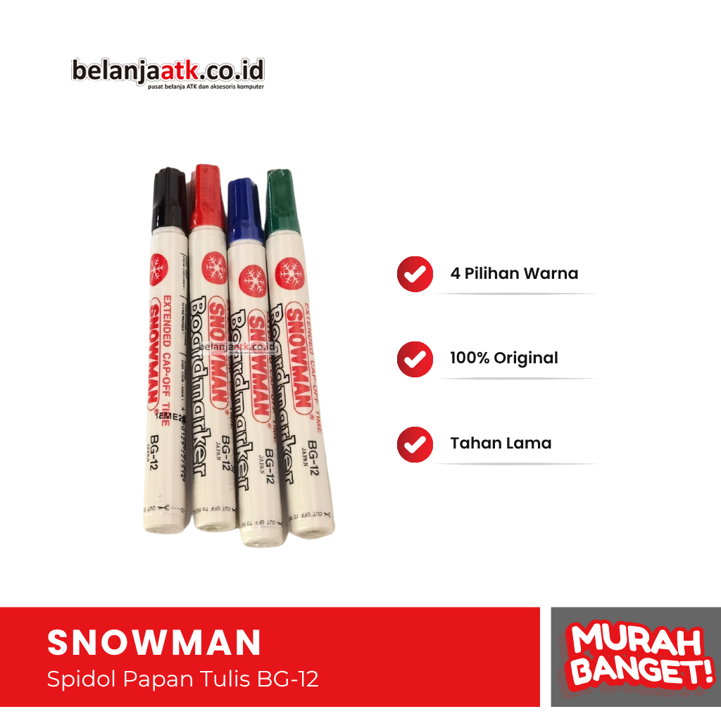 

Spidol Whiteboard Snowman BG-12