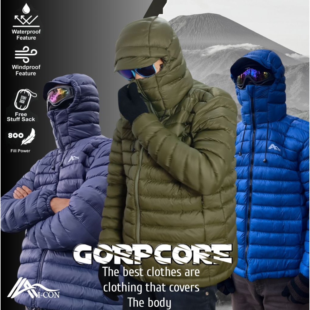 Jaket Winter Microfiber Bulu Angsa ultralight