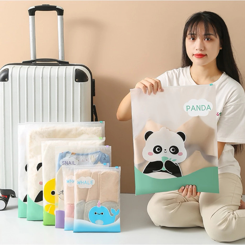 Travel Ziplock / Zipper Bag / Plastik Penyimpanan / Tas Travel / Plastik Baju / Organizer Bag