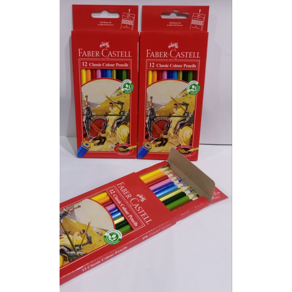

PENSIL WARNA FABER CASTELL PANJANG 12WARNA