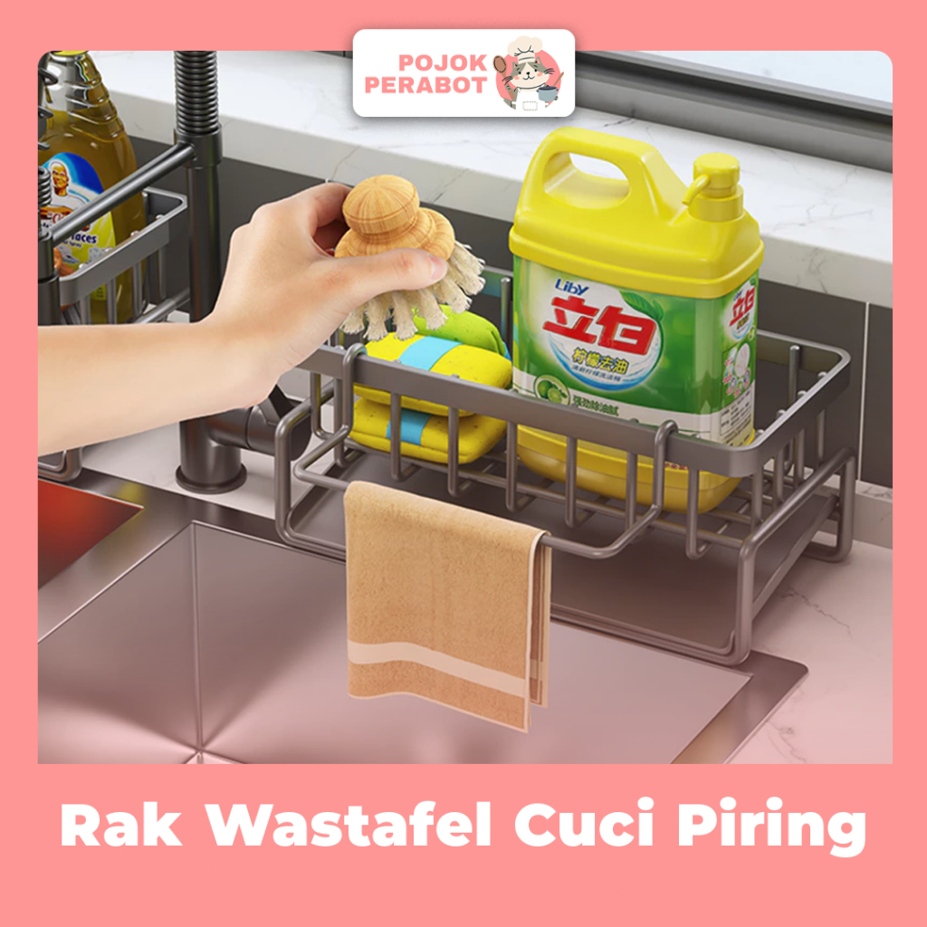 Rak Wastafel Cuci Piring Rak Spons Cuci Piring Rak Piring Wastafel Plastik Tempat Spons Cuci Piring