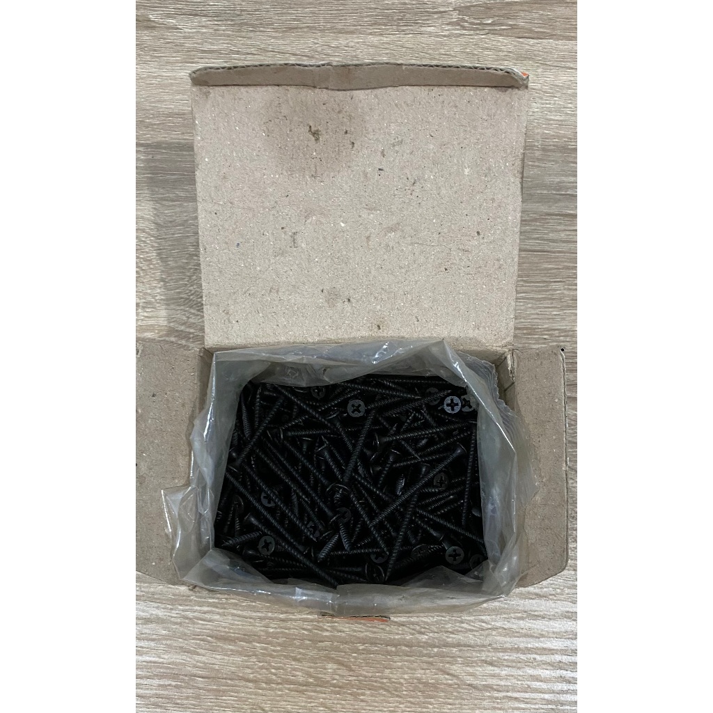 [Harga 1 ktk] MALIBU Skrup Gipsum / Drywall Screw / Sekrup Gypsum / Sekrup Hitam / Skrup baja berat 