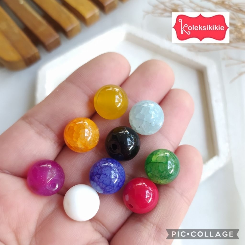 Batu Agate Bulat 12mm