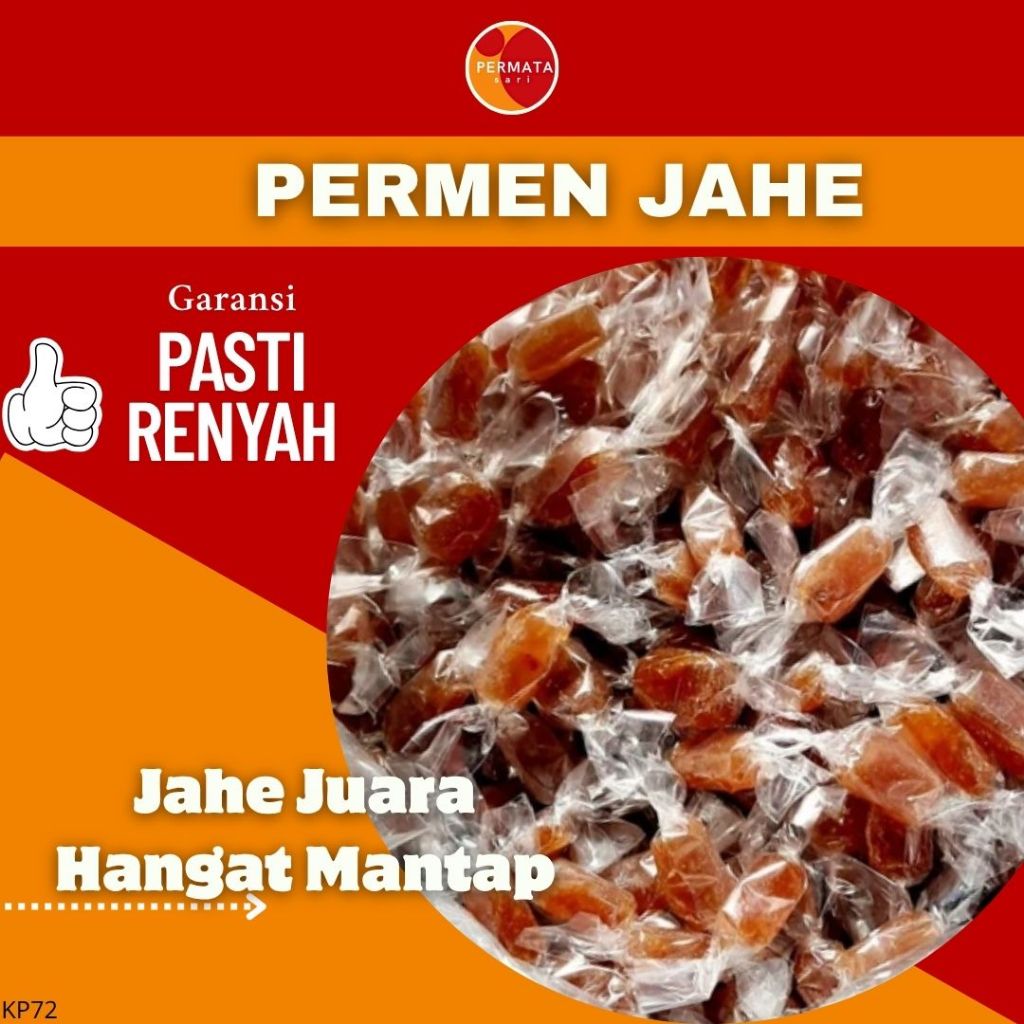

Permen Jahe 100Gram±/Cemilan Permen Tradisional/Permen Jahe Pedas Manis