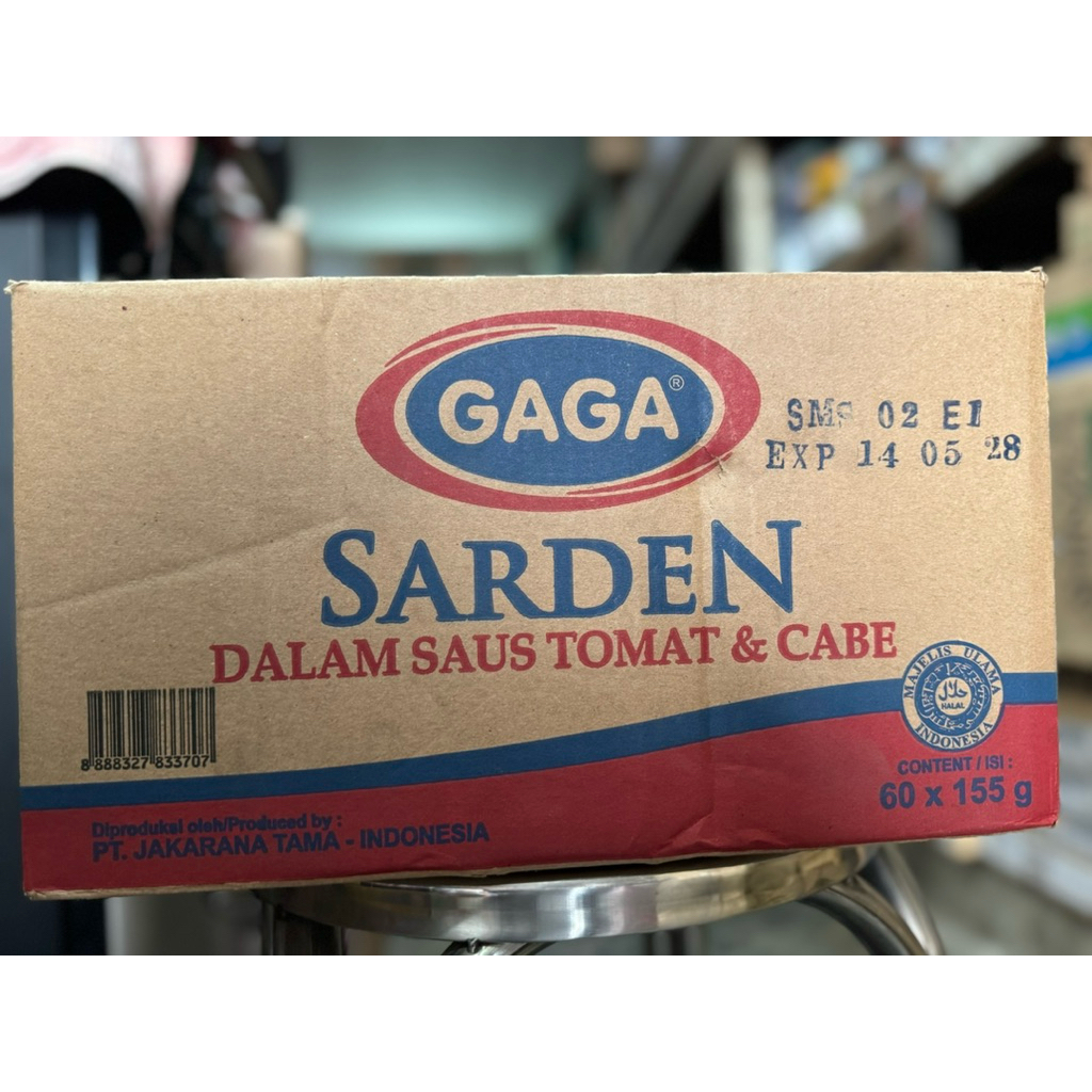 Sarden Gaga 155 g @ 60 kaleng / 1 dus