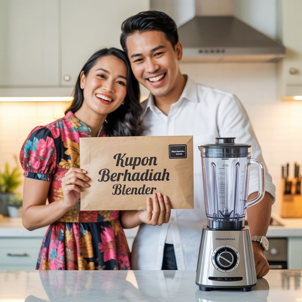 

beli kupon dapet blender.
