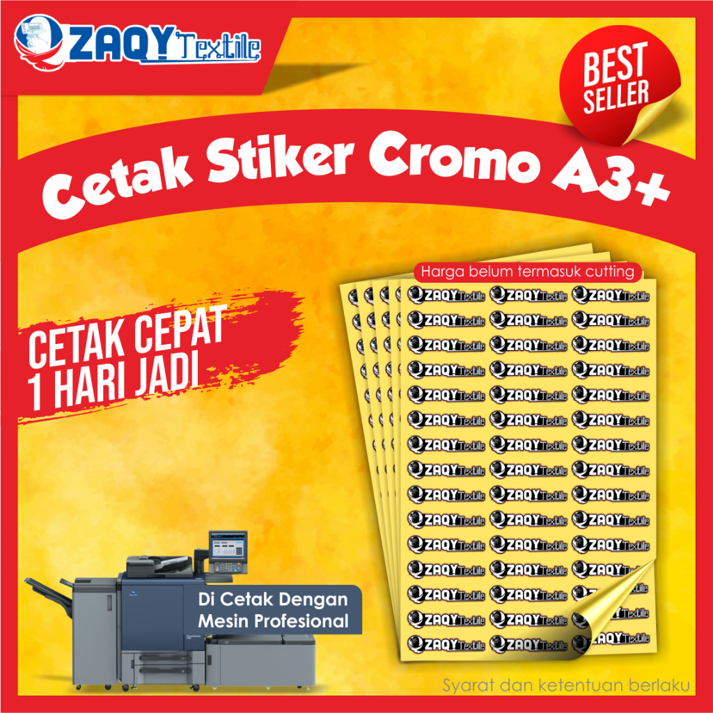 

Print Label kemasan stiker cromo a3+ (32x48CM) | cetak label usaha makanan LANGSUNG JADI