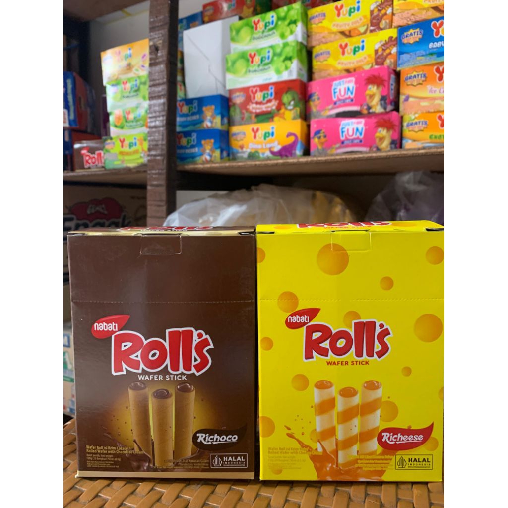 

NABATI ROLLS | WAFER STICK | WAFER ROLL ISI KRIM KEJU | ROLLED WAFER WITH CHEESE CREAM