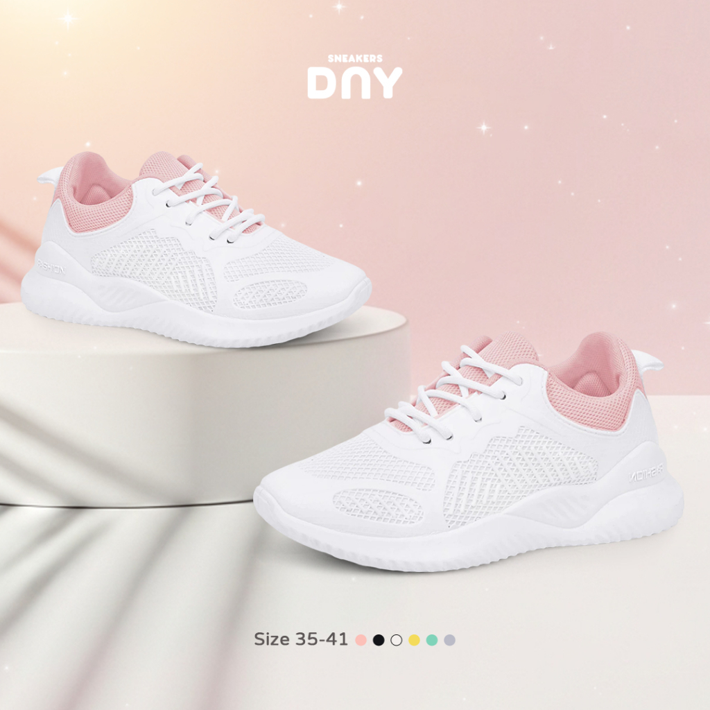 Sneakers DNY Sepatu Olahraga Wanita Sneaker Cewek Running Shoes Sepatu Lari Casual Shoes DNY093