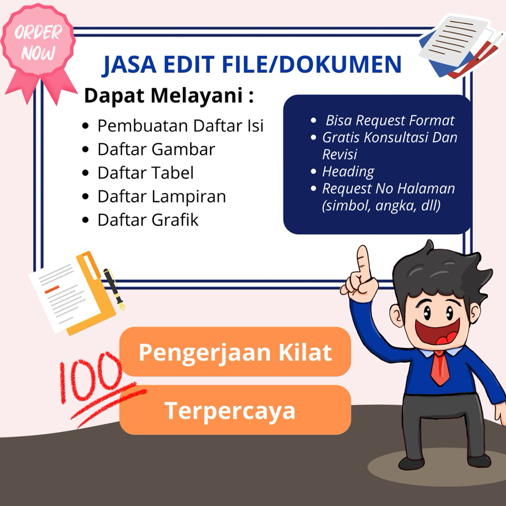 JASA EDIT FILE/DOKUMEN WORD | PENGERJAAN CEPAT DAN TEPAT