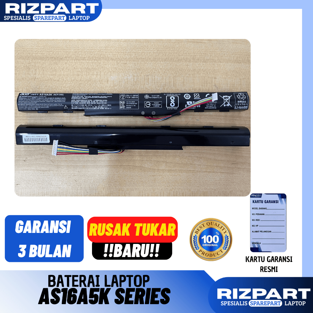 [ORI] BATERY BATERAI LAPTOP ACER E5-473 E5-475G E5-575 E5-575G E5-575T E5-774 E5-774G ES1-432