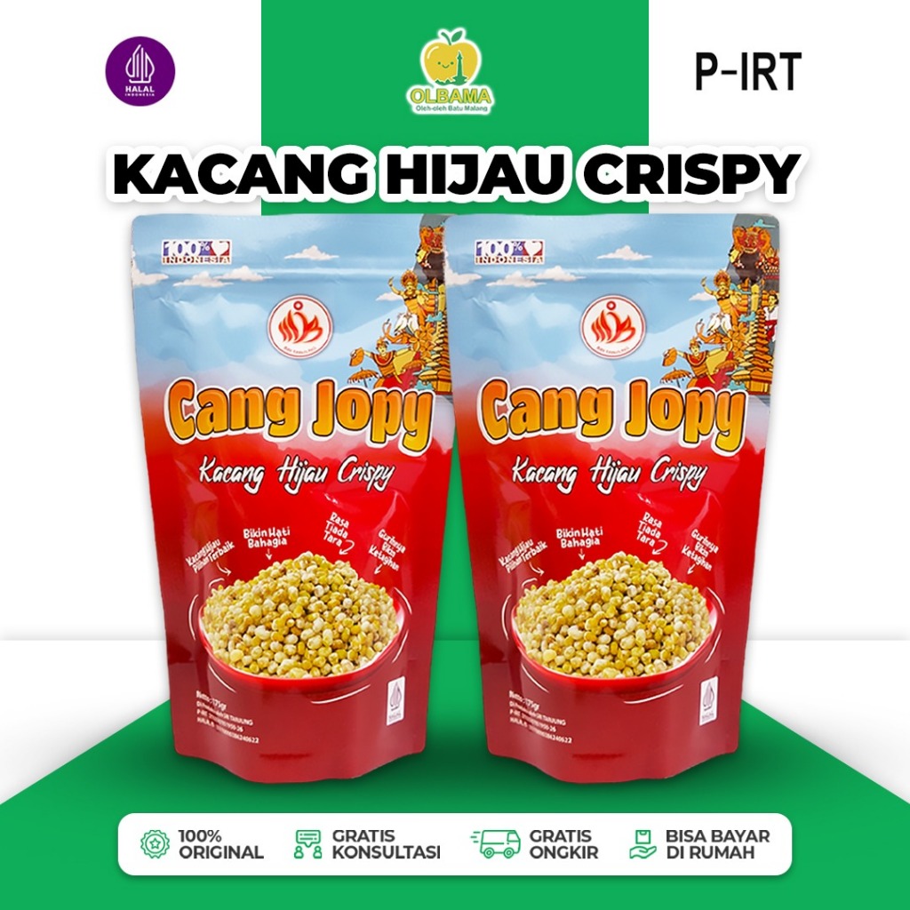 

Kacang Ijo Crispy (Cang Jopy) Oleh Oleh Khas Batu Malang | Kacang Hijau Gurih Krispi Camilan Renyah