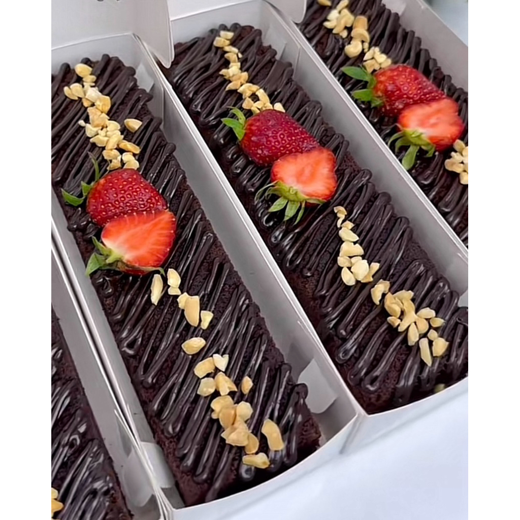 

Brownies coklat slice legit mini 20x5cm premium surabaya