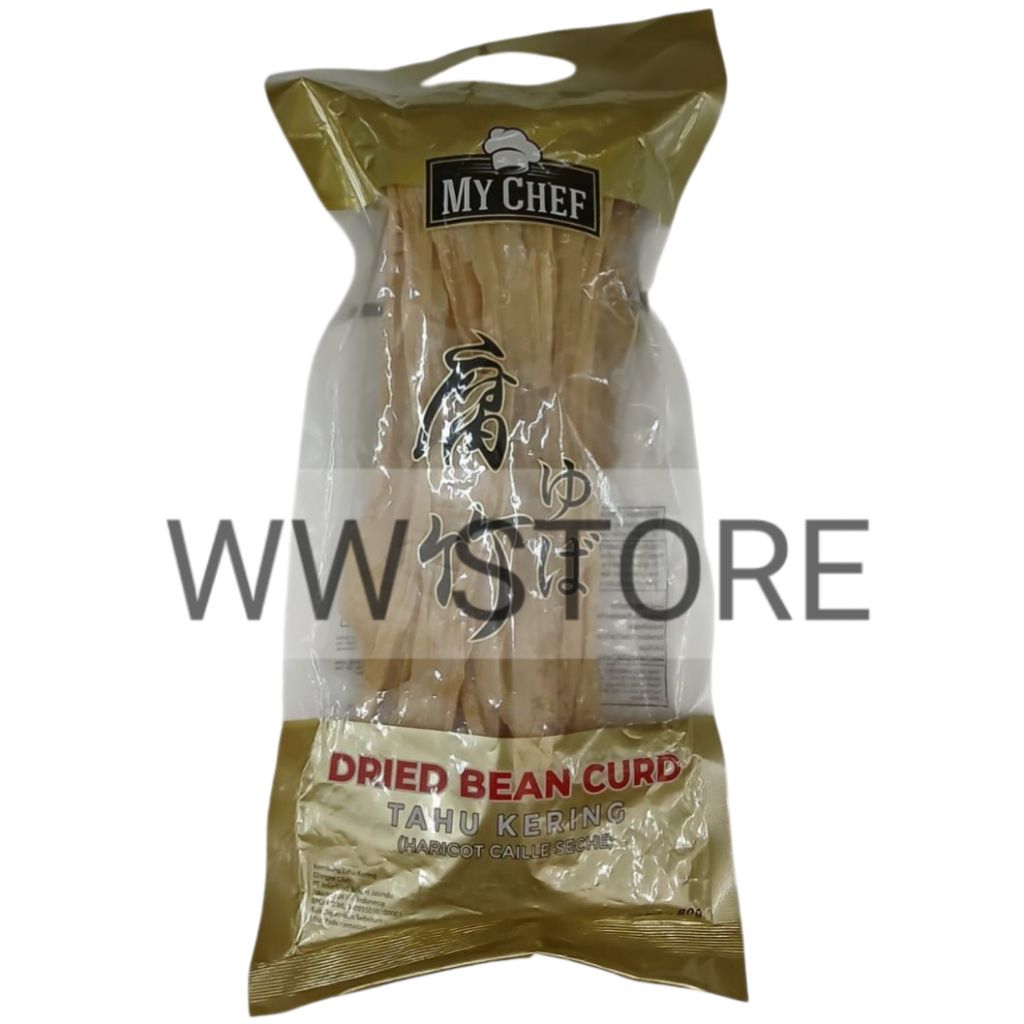 

Kembang Tahu Kering MY CHEF Dried Bean Curd ( Haricot Caille Seche ) 80g