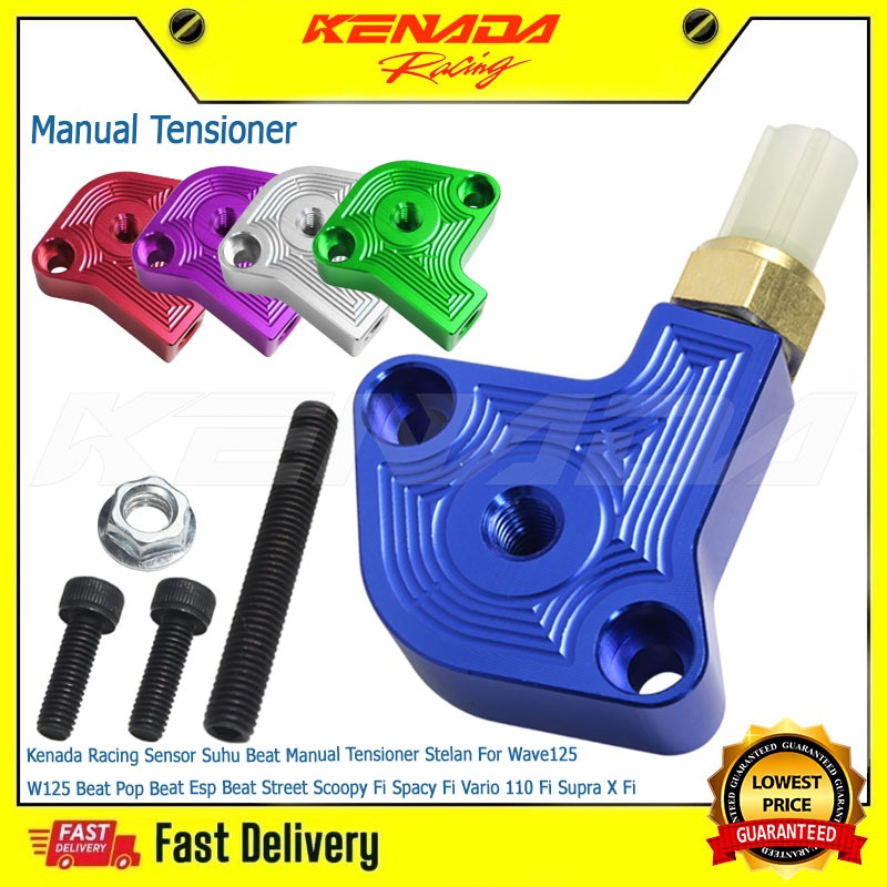 KENADA Racing Sensor Suhu Beat Manual Tensioner Stelan For Wave125 W125 Beat Pop Beat Esp Beat Stree