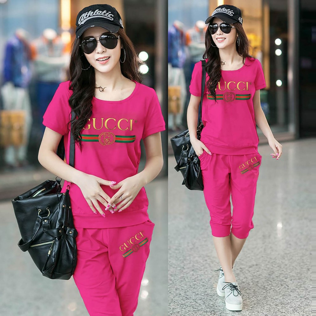 Melly81 COD Stelan cewek GUC setelan wanita jumpsuit baju celana gucci perempuan melly shop