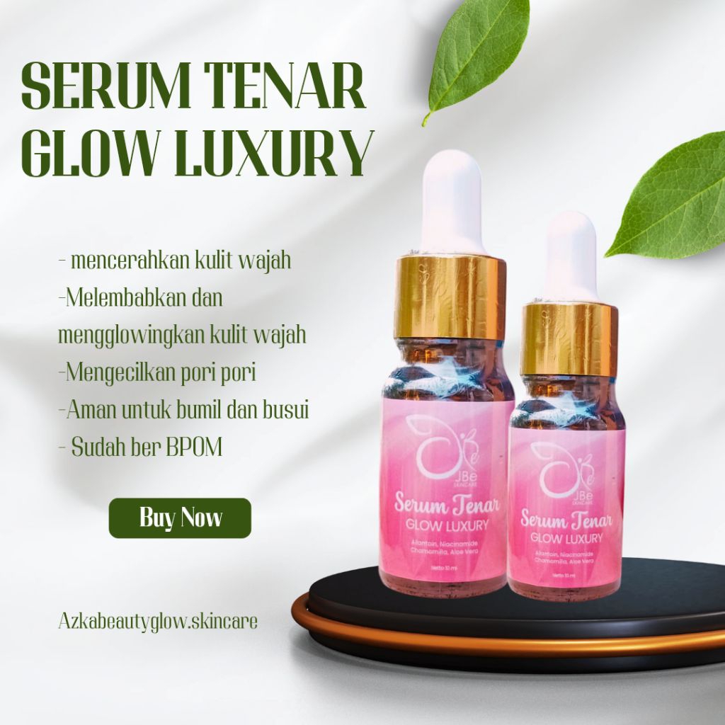 (COD) SERUM TENAR GLOW LUXURY JBE SKINCARE/ SERUM PEMUTIH WAJAH/ SERUM FLEK GLOWING