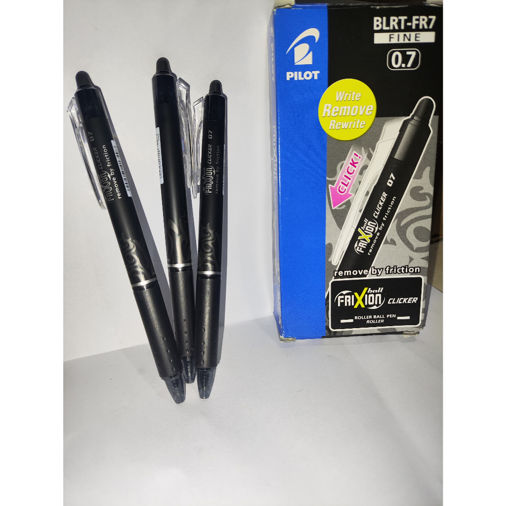 

Pulpen Pilot Frixion Clicker Erasable 0.7 mm Hitam / 0.5 Biru / Merah