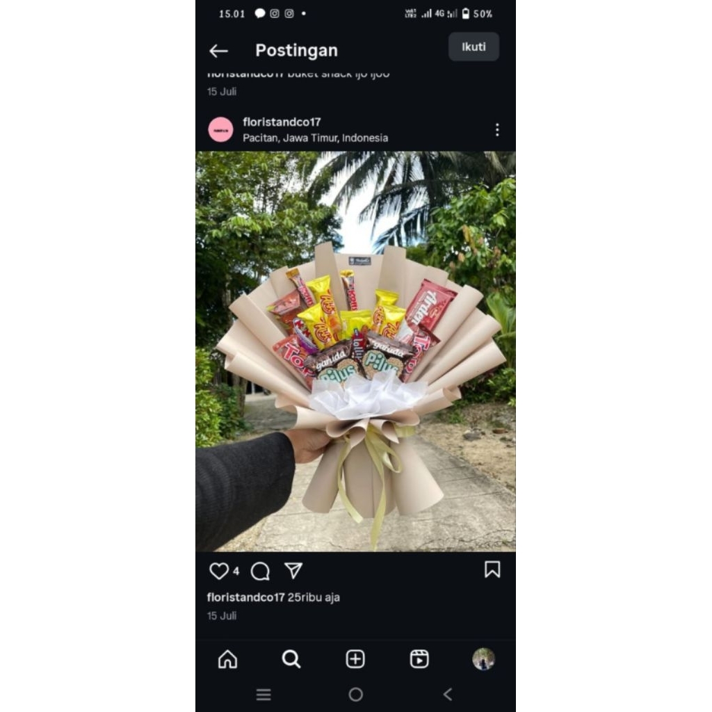 

buket snack by riques floristandco