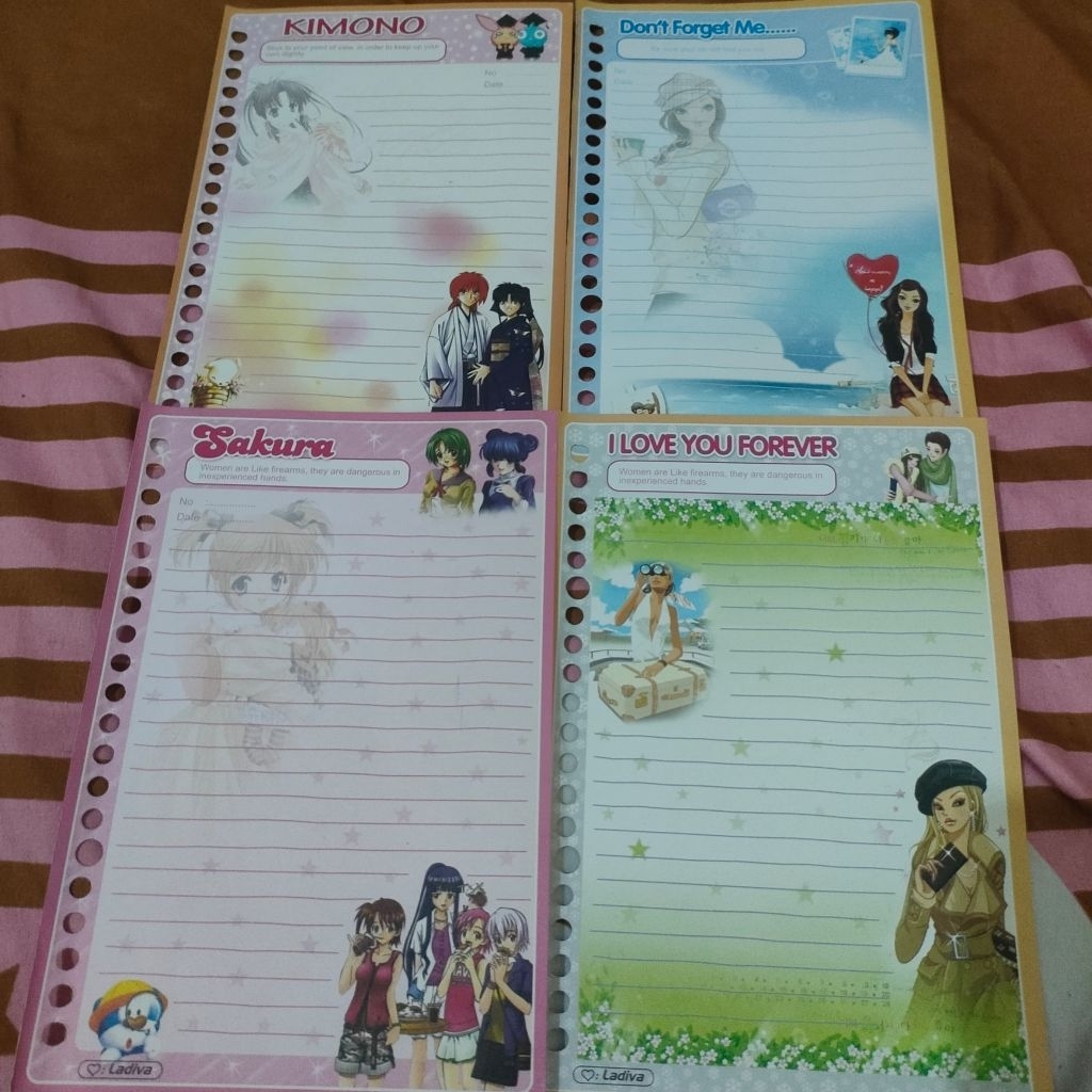 

[MIN PEMBELIAN 4 LEMBAR] PRELOVED ISI BINDER LANGKA JADUL MEREK LADIVA TEBEL (20 RING)