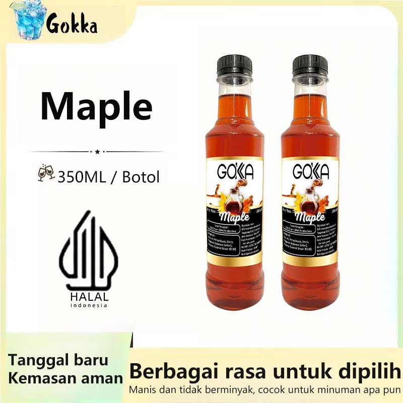 

Gokka Maple Syrup 350ml Sirup Minuman / Sirup Maple Gokka