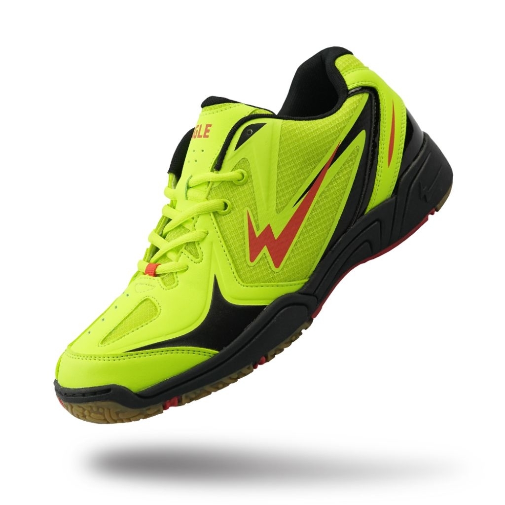 Sepatu Badminton Anak Eagle Maxi JR - Kuning/Sulfur/Hitam | Original